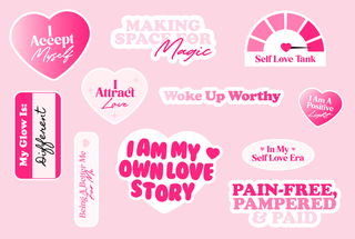 My Happy Flo Self Love Sticker Sheet - My Happy Flo